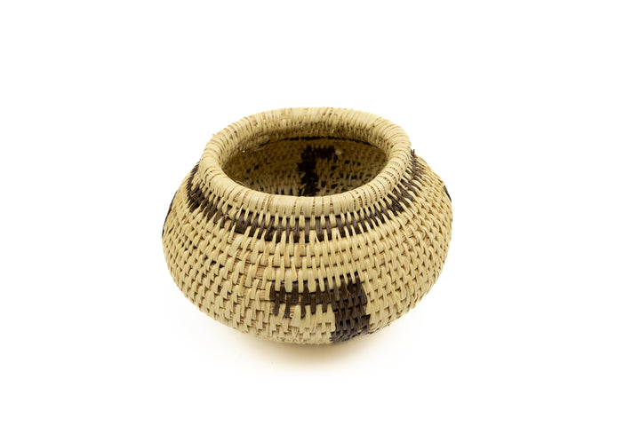 Vintage Woven Panama Basket