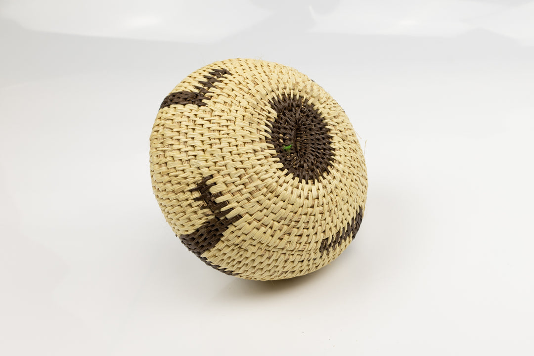 Vintage Woven Panama Basket