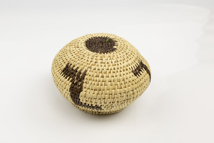 Vintage Woven Panama Basket