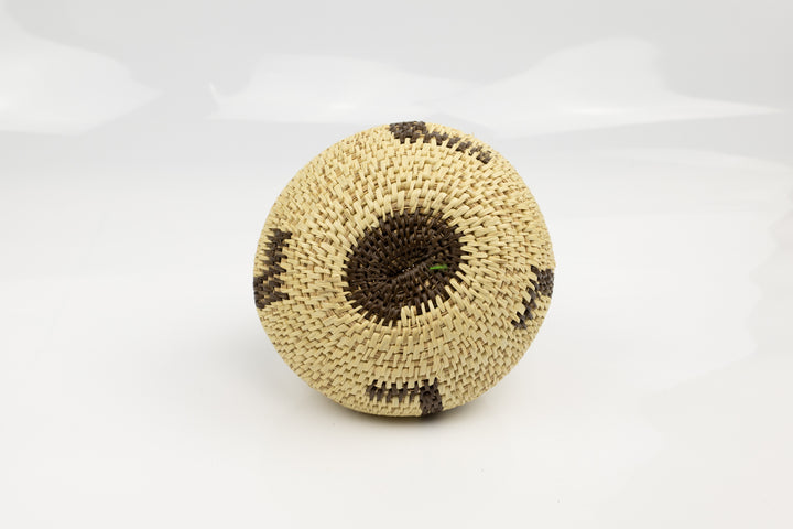 Vintage Woven Panama Basket