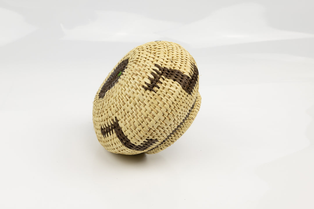 Vintage Woven Panama Basket