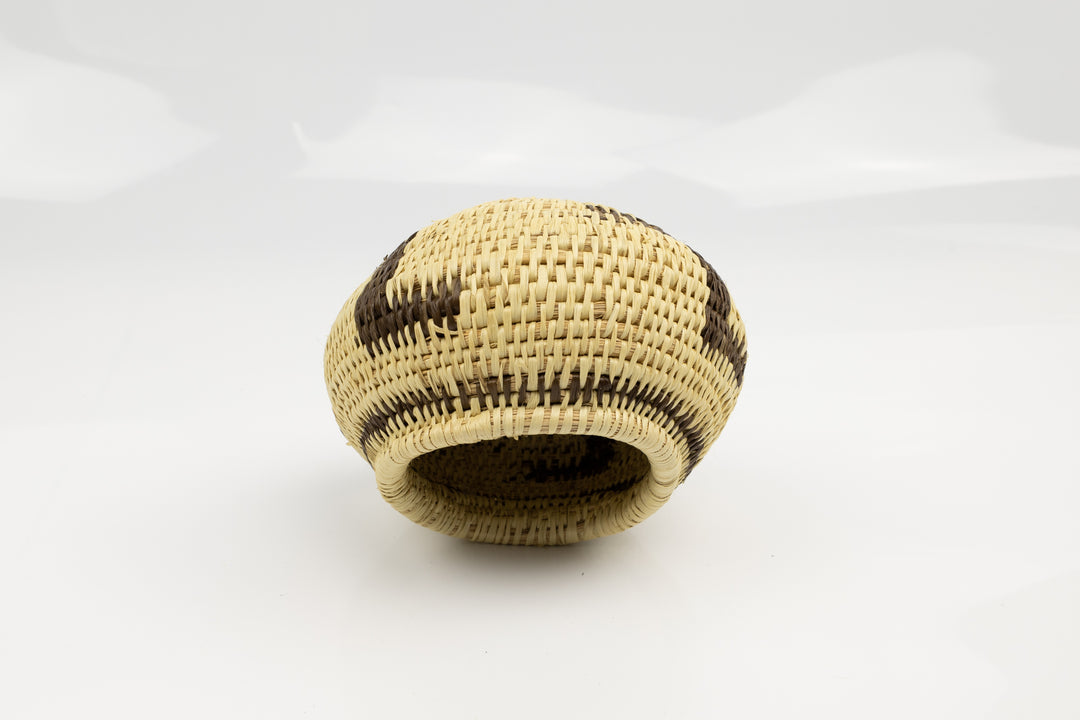 Vintage Woven Panama Basket