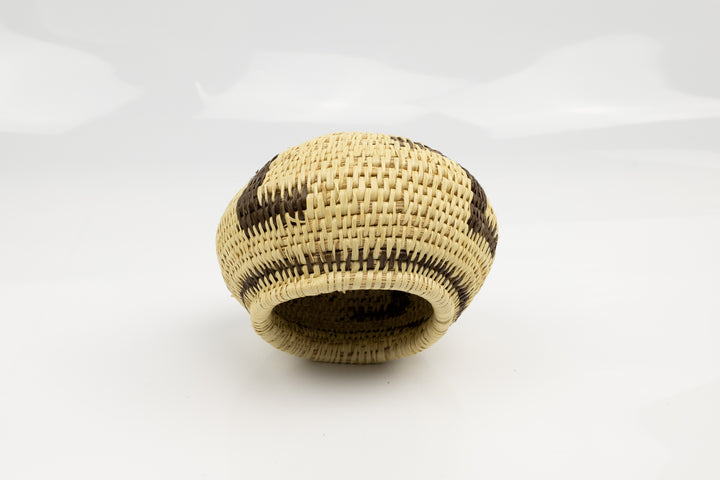 Vintage Woven Panama Basket