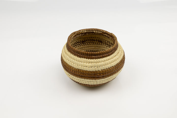 Vintage Woven Panama Basket