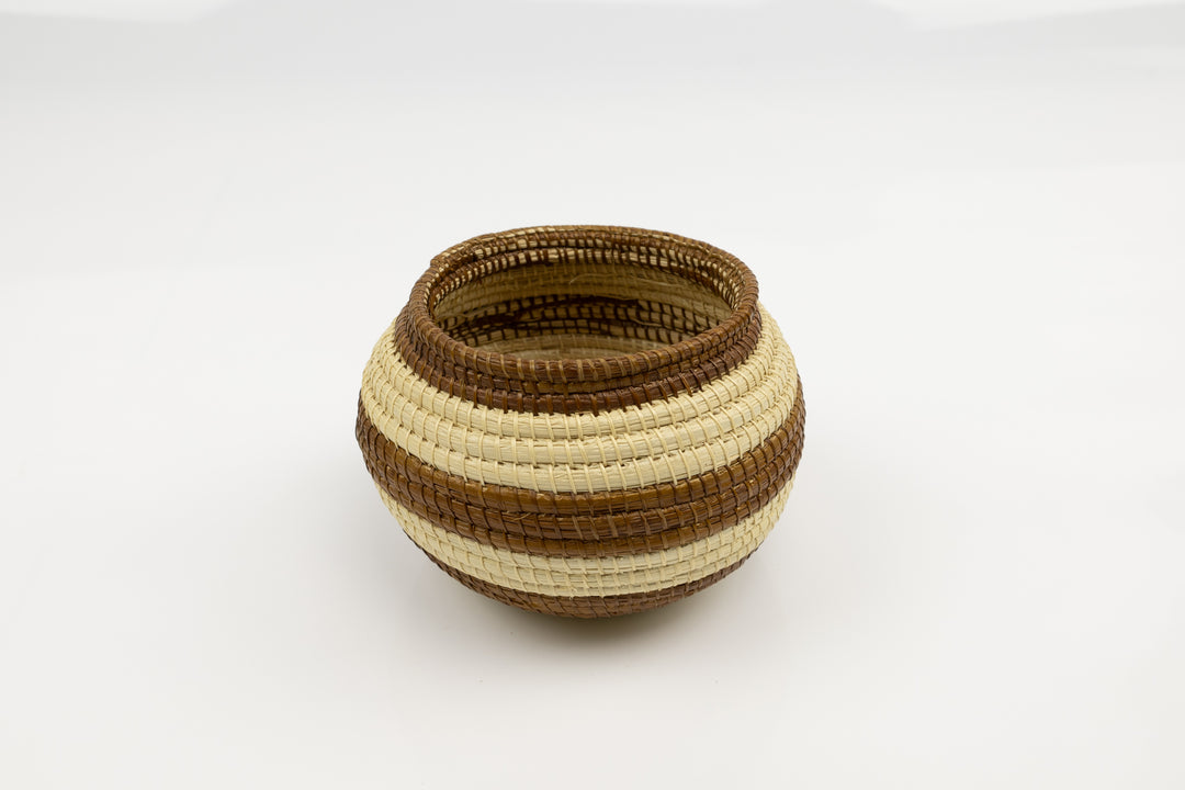 Vintage Woven Panama Basket