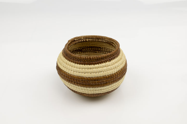 Vintage Woven Panama Basket
