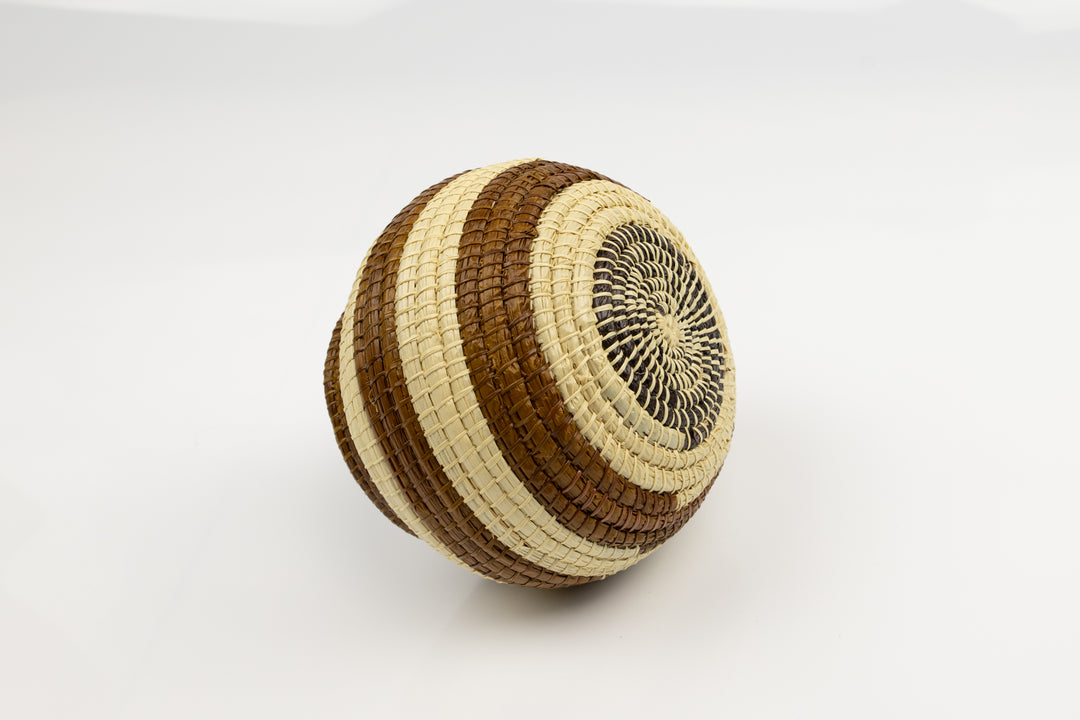 Vintage Woven Panama Basket