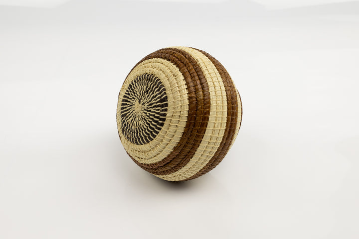 Vintage Woven Panama Basket