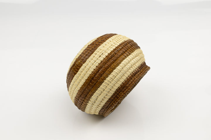 Vintage Woven Panama Basket