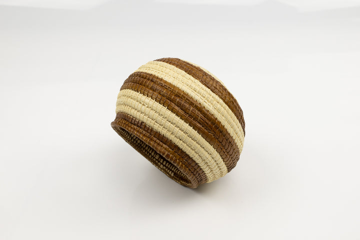 Vintage Woven Panama Basket