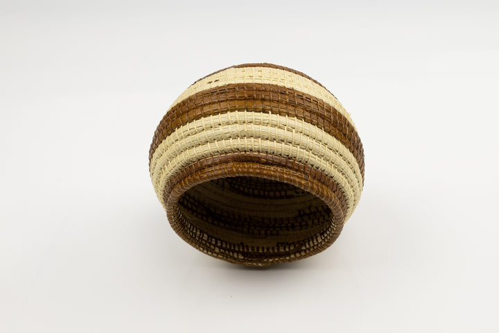 Vintage Woven Panama Basket