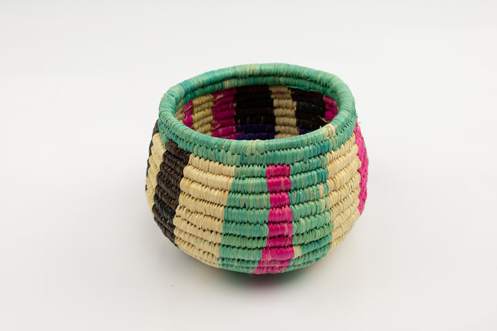 Vintage Woven Panama Basket