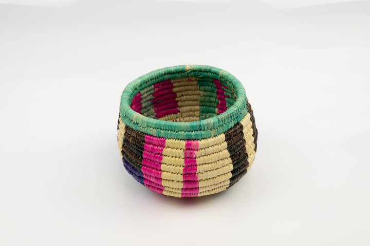 Vintage Woven Panama Basket