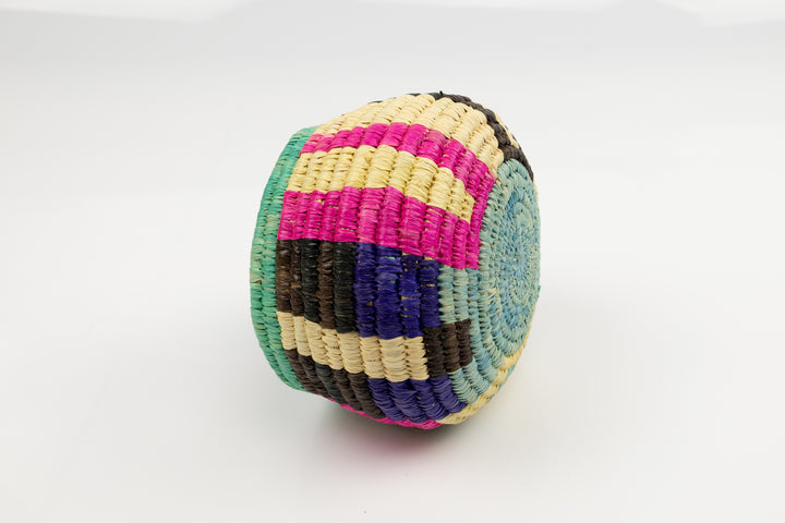 Vintage Woven Panama Basket