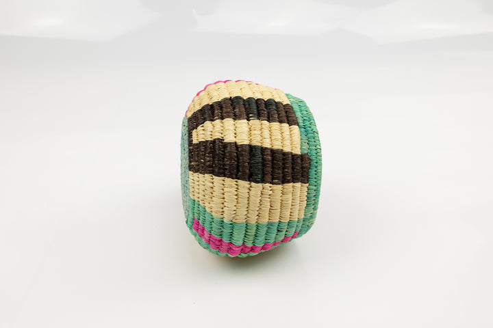 Vintage Woven Panama Basket