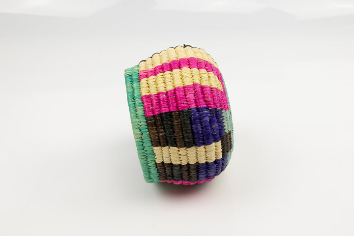 Vintage Woven Panama Basket