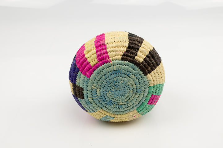 Vintage Woven Panama Basket