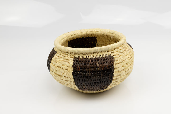 Vintage Woven Panama Basket