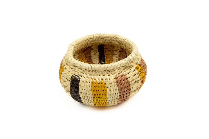 Vintage Woven Panama Basket