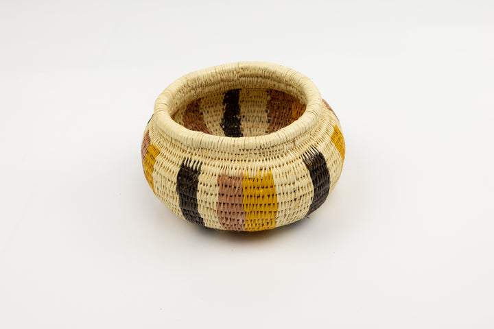 Vintage Woven Panama Basket