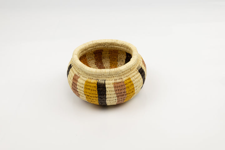 Vintage Woven Panama Basket