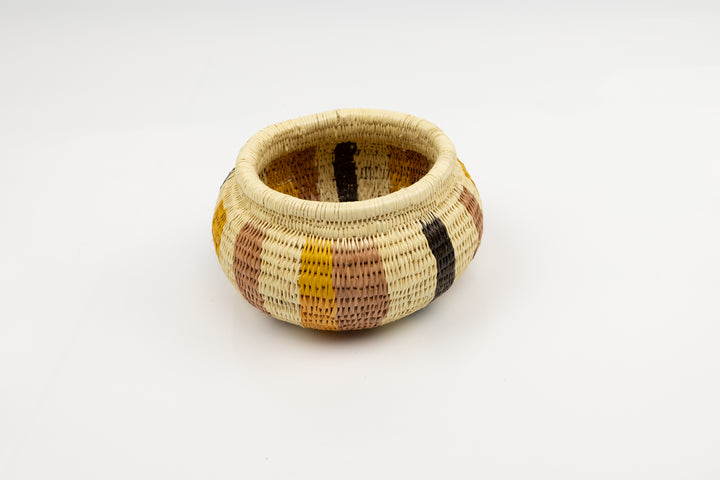 Vintage Woven Panama Basket