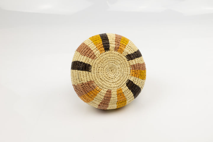 Vintage Woven Panama Basket