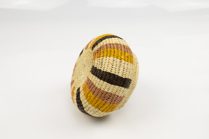 Vintage Woven Panama Basket