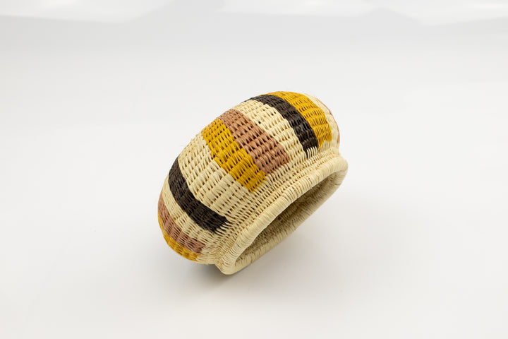 Vintage Woven Panama Basket