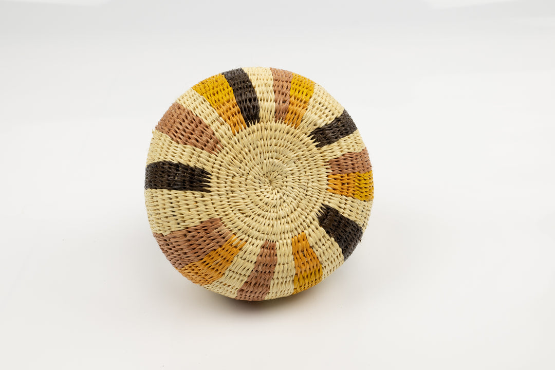 Vintage Woven Panama Basket