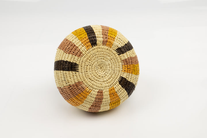 Vintage Woven Panama Basket