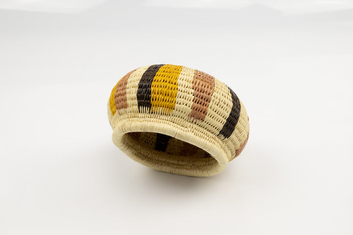 Vintage Woven Panama Basket