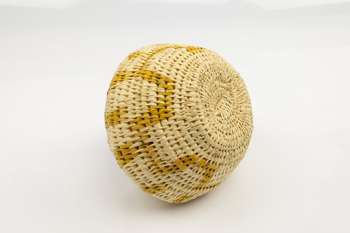 Vintage Woven Panama Basket