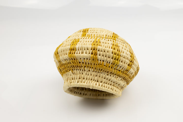 Vintage Woven Panama Basket