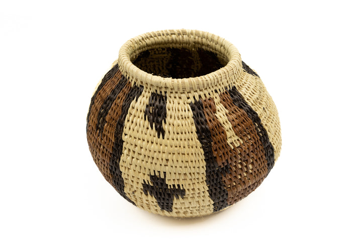Vintage Woven Panama Basket