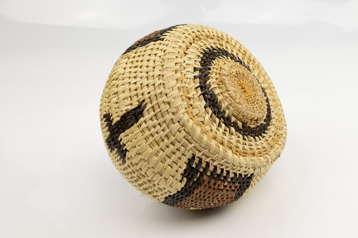 Vintage Woven Panama Basket