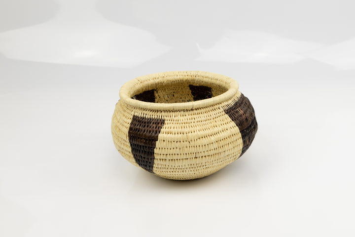 Vintage Woven Panama Basket
