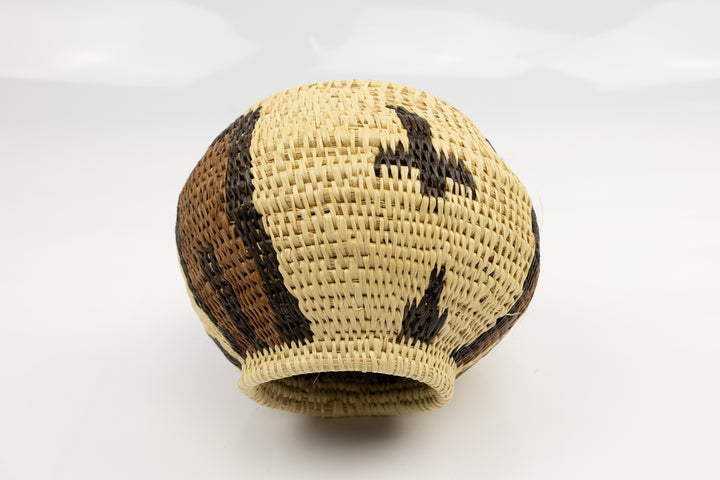Vintage Woven Panama Basket