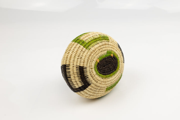 Vintage Woven Panama Basket