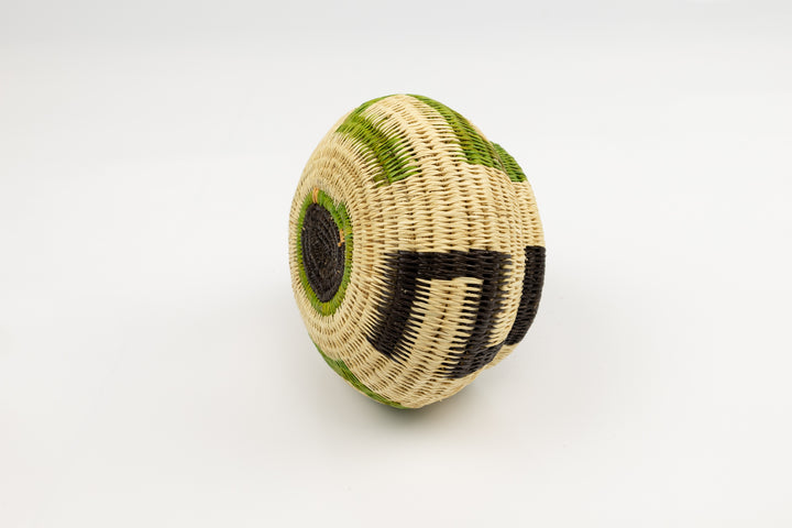 Vintage Woven Panama Basket