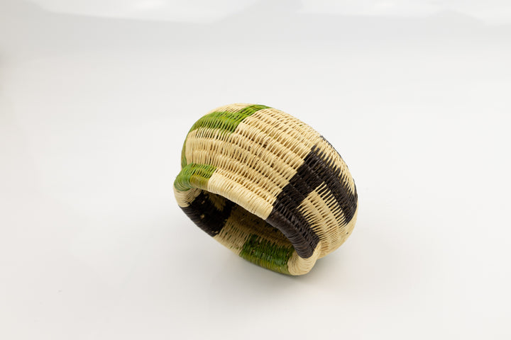 Vintage Woven Panama Basket