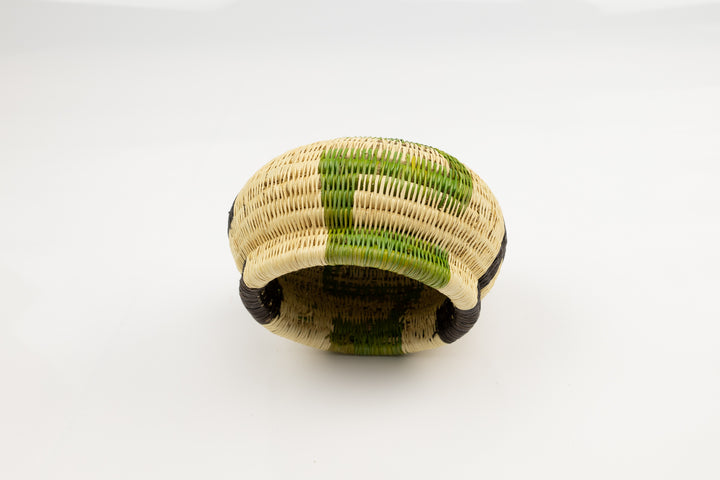 Vintage Woven Panama Basket