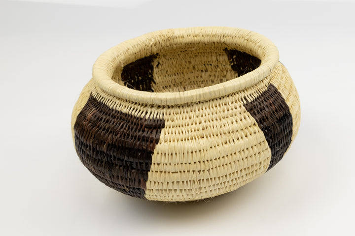 Vintage Woven Panama Basket