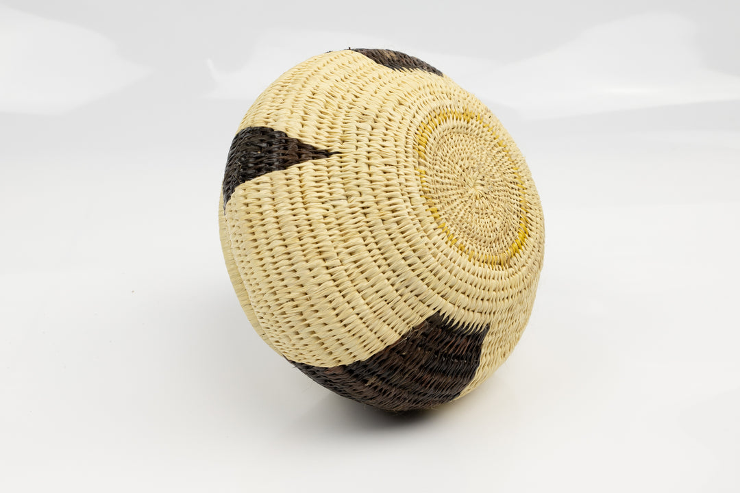 Vintage Woven Panama Basket