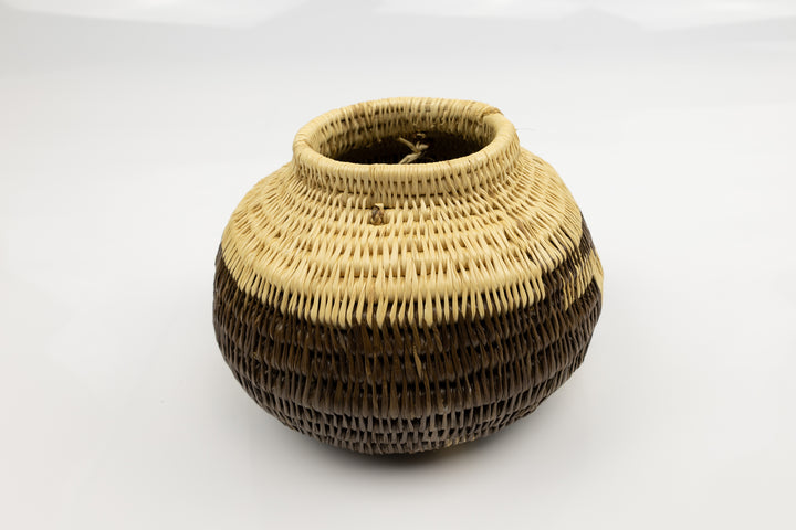 Vintage Woven Panama Basket