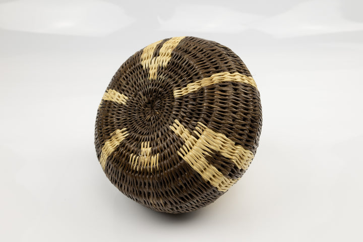 Vintage Woven Panama Basket
