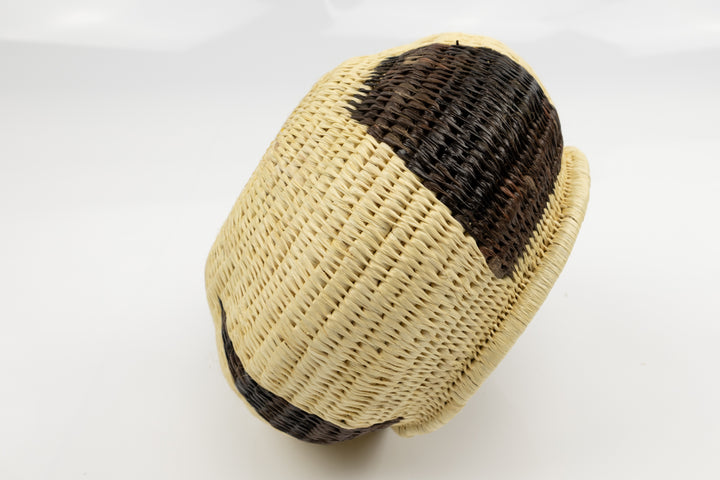 Vintage Woven Panama Basket
