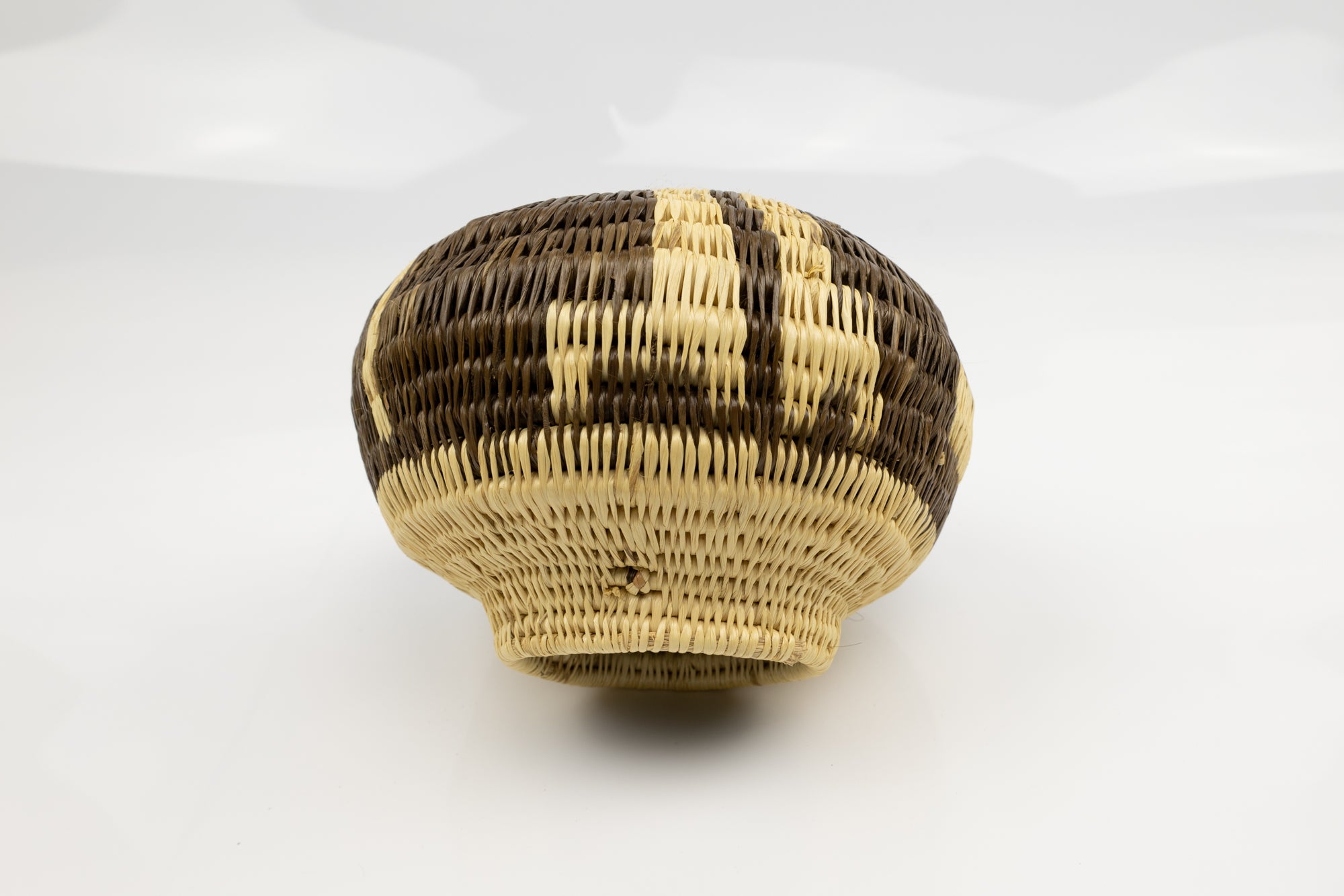 Vintage Woven Panama Basket