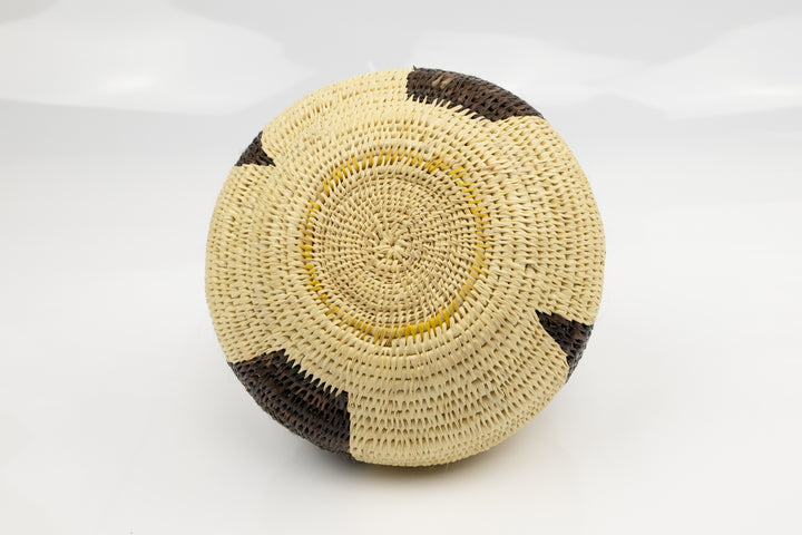Vintage Woven Panama Basket