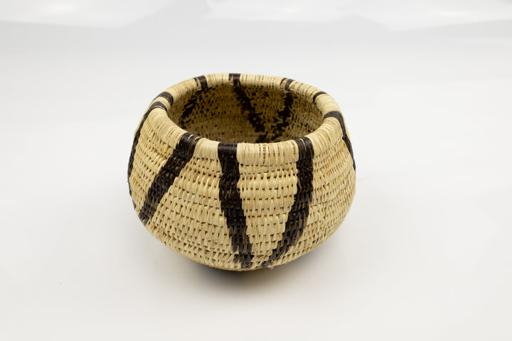 Vintage Woven Panama Basket